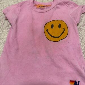 Pink toddler aviator nation toddler size 2 tee